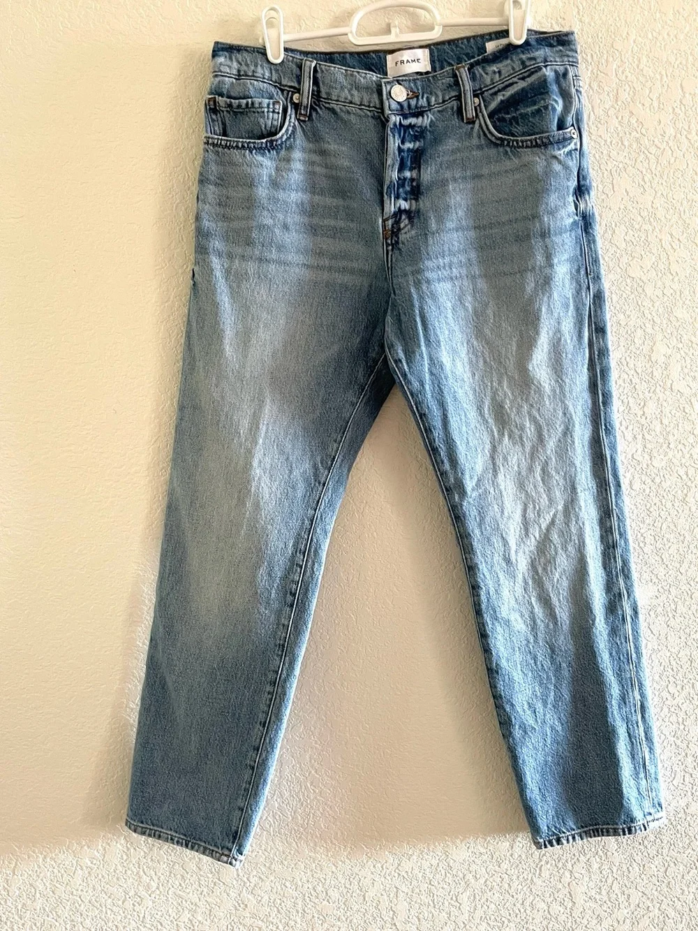 FRAME Denim High-Rise Button Fly Le Pixie Slouch Jeans - Size 26